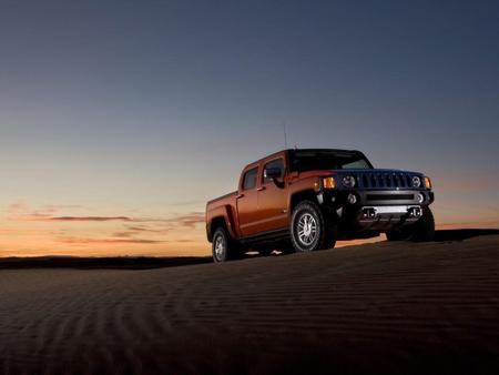 H3 - sunset, hummer, suv, car