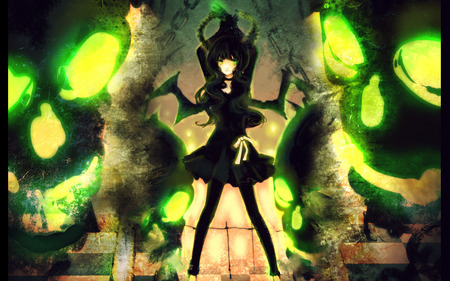 Dead Master - anime, dead master, skulls, black rock shooter, gothic lolita