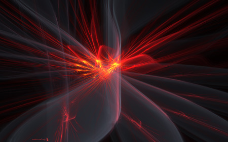 'Molten Core' Fractal Art - hot, core, gold, colors, molten, colorful, red, art, fractal