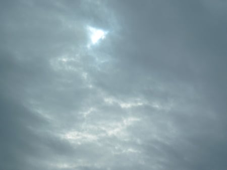 Sun Trying to Peek Through Clouds - Sky & Nature Background Wallpapers ...