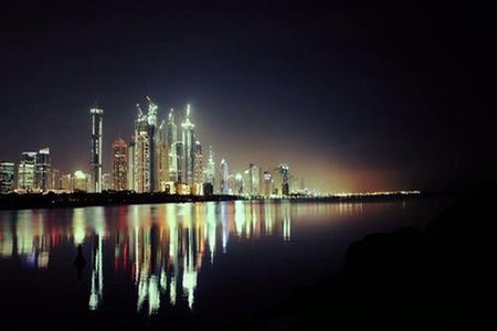 dubai night view - landscape, dubai