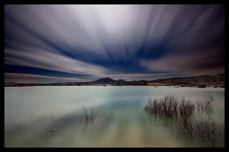 MISTIQUE LAKE AND SKY - calm, lake, amazing, sky