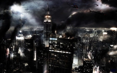 Empire State Destruction - graphics, destruction, empire, state, creative