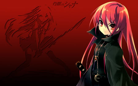 Shana red - shana, shakugan no shana, shakugan