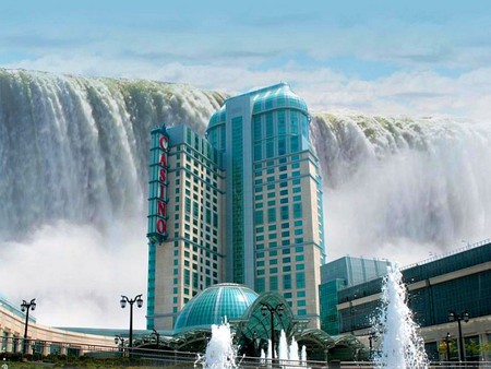 Casino - casino, waterfall, beautiful