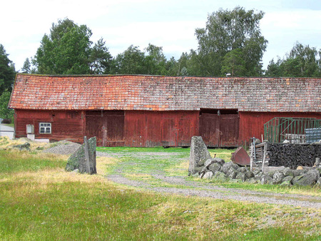 Long Barn - field, farm, photo, barn