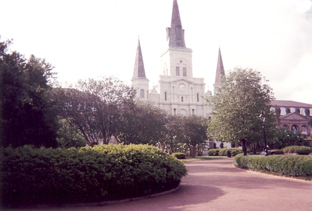 St. Louis Cathedral, New Orleans - architecture, new orleans, jackson square, church