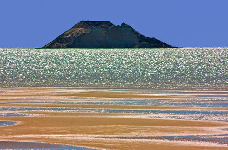 Dragon Island  - desert, landscape, island, sea, sand