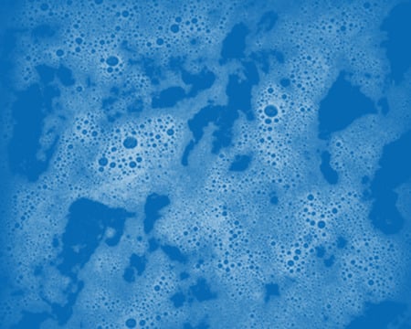 Bathwater - bubble bath, bath, water, blue