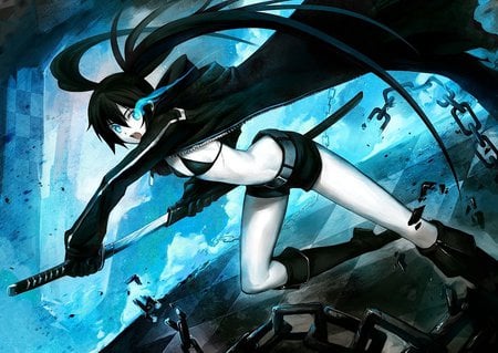 black rock shooter - black rock shooter, vocaloid