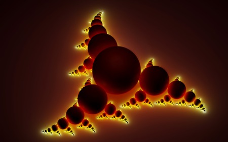 fractal sculpture 1 dark red . jpg - red, funky groovy, hot