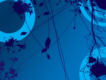 wallpaper blue . jpg - circles, neon, splots, blue