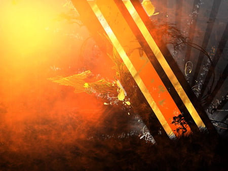 Sunny Abstract. - abstract, 3d and cg