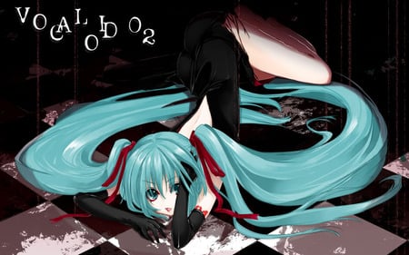 miku  - girl, anime girl, lovely, cool, anime, sweet, rock, miku, cute