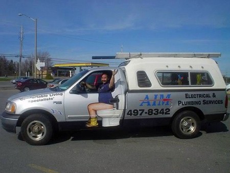 Plumbers Van - funny, plumbers van