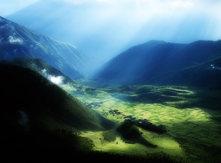 Nature - nature, fields, mountains, light