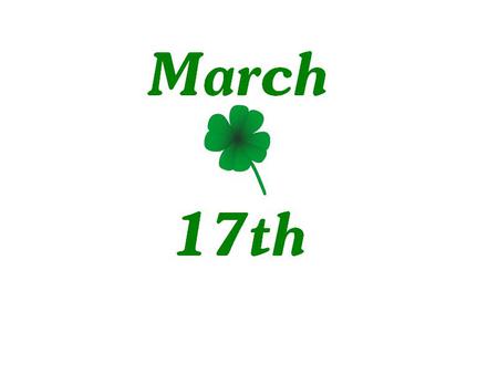 St. Patrick's Day - 17th, march, holiday, clover