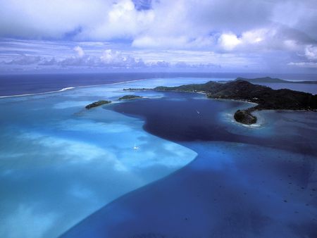 Bora Bora French Polynesia - lagoon, bora bora, french, polynesia