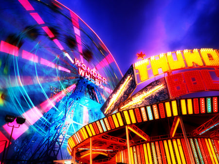 Wonder Wheel - abstract, circus