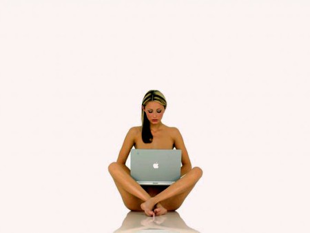 laptop Lady - picture, lady, cool, laptop