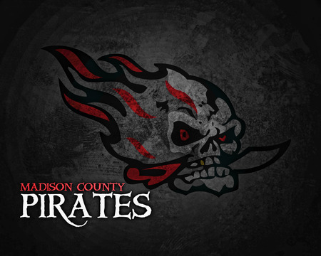 Madison County Pirates Football Semi-Pro Football - football, pirates, madison county, semi-pro, skull