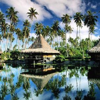 Hotel bungalows moorea french polynesia