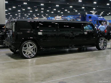 Stretched hummer - tuned, black, hummer