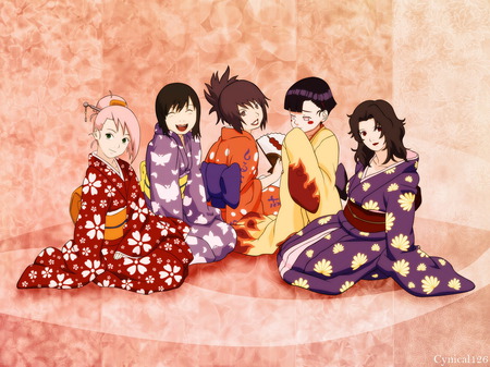 Sakuram Shizune Anko Hinata Kurenai naruto - girls, anime, naruto, wallpapers, other