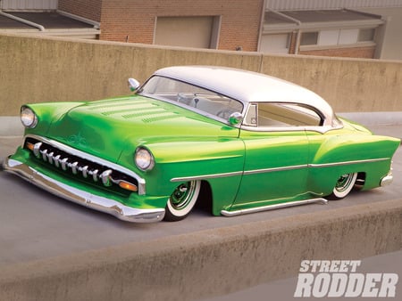 54 Bel Air - 54, green, chevy, classic