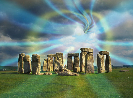 Mystical-Stonehenge - stonehenge, abstract, 3d, mystical, complex