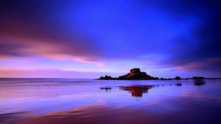 Dream's Come True - clouds, colorful, beaches, beauty, ocean, rocks, sky