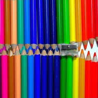 Color Pencils Zipper