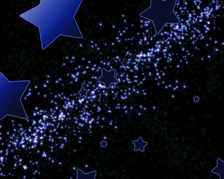 Starry Way Blue wallpaper. jpg - stars, starry way, blue