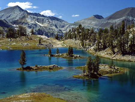 nature view - lake, mountains, islands, nature