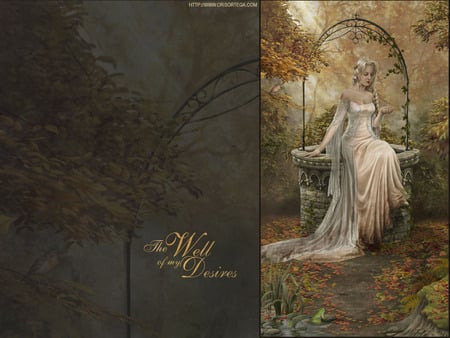 The Well of my Desires - women, fairy, fantasy, cool