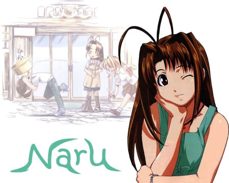 Naru - sexy, narusegawa, love hina, anime, girubatto