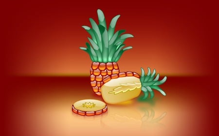 pineapple - pineapple, abstract, cool, 3d, complex