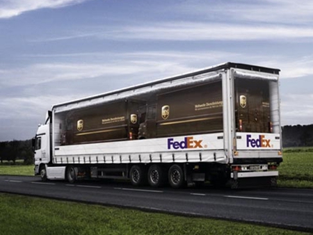 FedEx Delivers Brown To You - semi, brown, photography, transporting, ups, fedx, truck, tractor trailer, big rigg