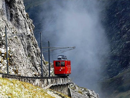 Dangerous Track - small train, picture, dangerous, track, cool