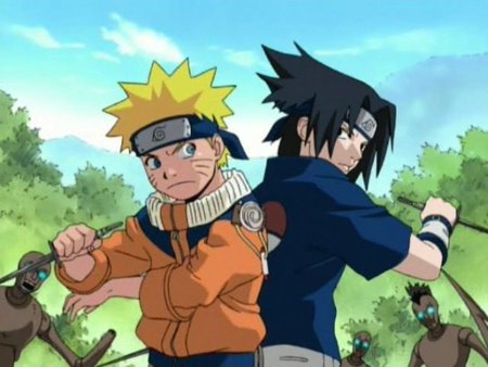 Naruto & Sasuke - anime, sasuke, girubatto, akastuki, naruto, kakashi