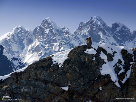 Mystical Mountain - nature, summit, mystical, winter, mountains, peak