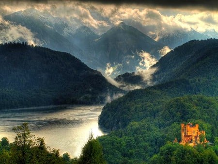 Beautiful View - river, beautiful view, of nature, mountains, cool