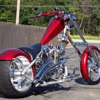 2003 Candy Red Motorcycle