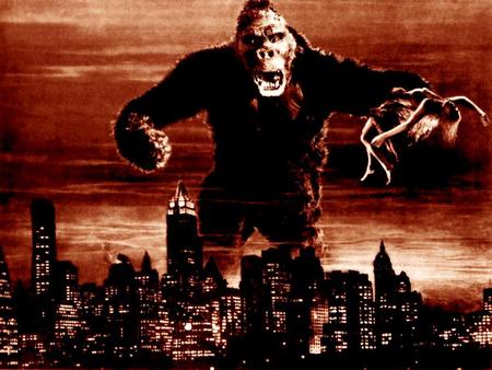 King Kong  - epic, king kong, vintage, sepia, ape, monochrome, adventure, thrills