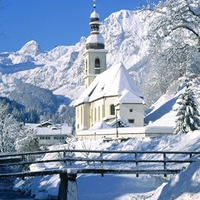 Church under snow