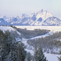 First Snowfall Snake River Wyoming