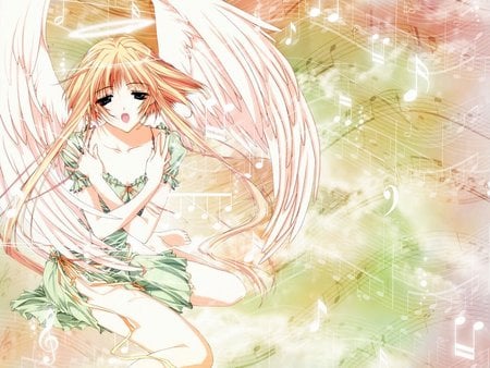 Anime With Wings - girl, angel, female, wings, anime