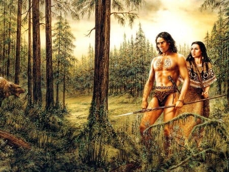 Art by Luis Royo - indians, luis royo