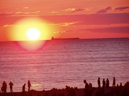 Lake Michigan sunset - spectacular, amazing, cool, beautiful