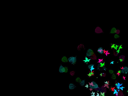 wallpaper. jpg - leaves, funky, neon